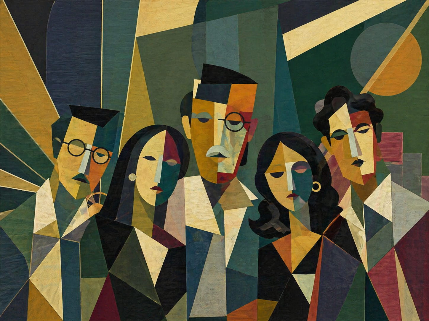 Picasso style portrait