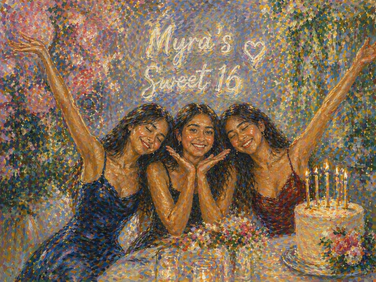 Monet style portrait